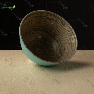 Bol à soupe en bambou écologique fait à la main bol en bambou réutilisable cuisine du Vietnam vaisselle en bambou ensemble de dîner naturel fournisseur - Product Image 5