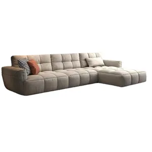 Ensemble de canapé en cuir italien de luxe moderne <span class=keywords><strong>Vogue</strong></span> pour meubles d'angle de salon pour application d'hôtel ou de villa - Product Image 5