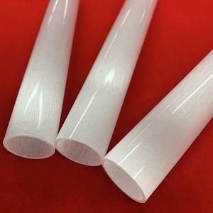 Nhiệt độ cao kháng kích cỡ khác nhau màu trắng sữa thủy tinh thạch anh Ống sưởi ấm Opaque silica Glass Ống - Product Image 3