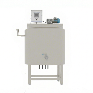 Cuve de stockage industrielle pour mélange de crème glacée 200L en acier inoxydable, équipement de maturation laitière à usage commercial - Product Image 1