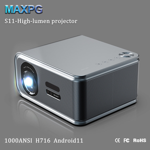 Proyector S11 4K de 1000 ANSI Lúmenes, Nuevo y Excelente, HD <span class=keywords><strong>1080</strong></span>, Proyector con IA, Android, WiFi, LCD, Video LED - Product Image 1