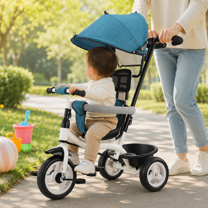 <span class=keywords><strong>Triciclo</strong></span> Infantil de Última Moda con Toldo y Manillar de Empuje, Éxito de Ventas de Fábrica, Apto para Niños y Niñas. Muy Popular - Product Image 6
