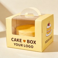 Boîtes à gâteaux en papier en gros à faible MOQ avec fenêtre, boîtes personnalisées pour biscuits, donuts, macarons, mini-gâteaux sucrés