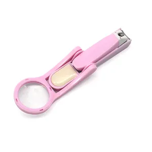 Deluxe Baby Nail Clipper Portable Elderly Fingernails Toenails Cutter with Adjustable Magnifier Glass