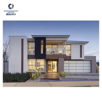 Villa modulaire en acier léger sur mesure, kit de maison préfabriquée durable