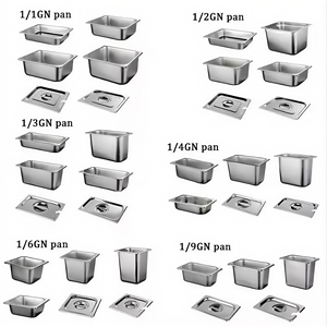 Contenedor GN Cuadrado de Acero Inoxidable 304 de 1/6 para Restaurantes y Hoteles, para Mesa de Vaporización de Alimentos - Product Image 3