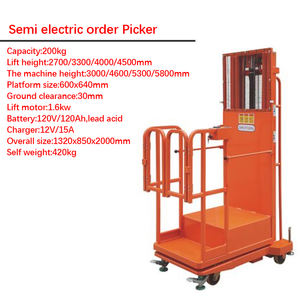 メーカー電気タイプ200kg 3300mm半電気注文ピッカー - Product Image 3