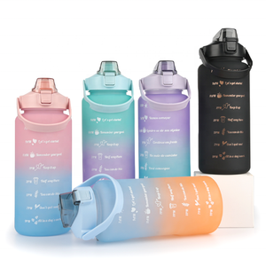 Set da 3 Borracce Motivazionali Gloway da 300ml, 750ml, 2000ml in Plastica Senza BPA con Indicatore Orario per <span class=keywords><strong>Sport</strong></span> all'Aperto o Palestra - Product Image 3