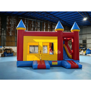 <span class=keywords><strong>Castillo</strong></span> Inflable con Tobogán, Brincolín Comercial con Combinación de Tobogán para Negocios de Alquiler, Duradero - Product Image 1