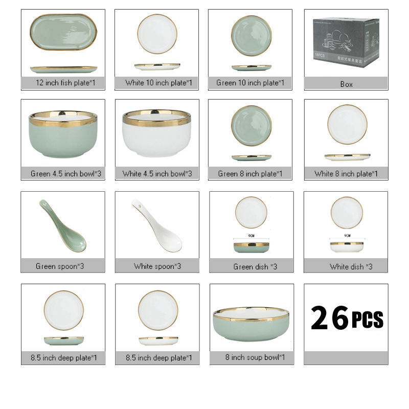 Blanco + Verde claro