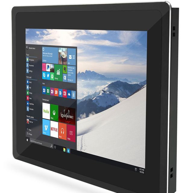12.1 Inch Fully Enclosed Wall Mount Waterproof Outdoor Airport Use Capacitive Touch LCD Monitor for Industrial Visual Inspection