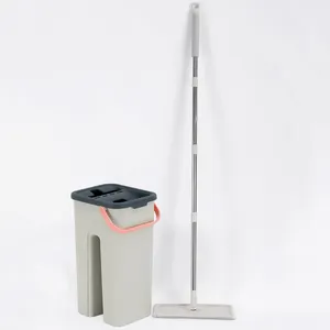 Magic Wash microfiber flat mop flat mop with bucket with drain mops cleaning floor clean water and dirty water