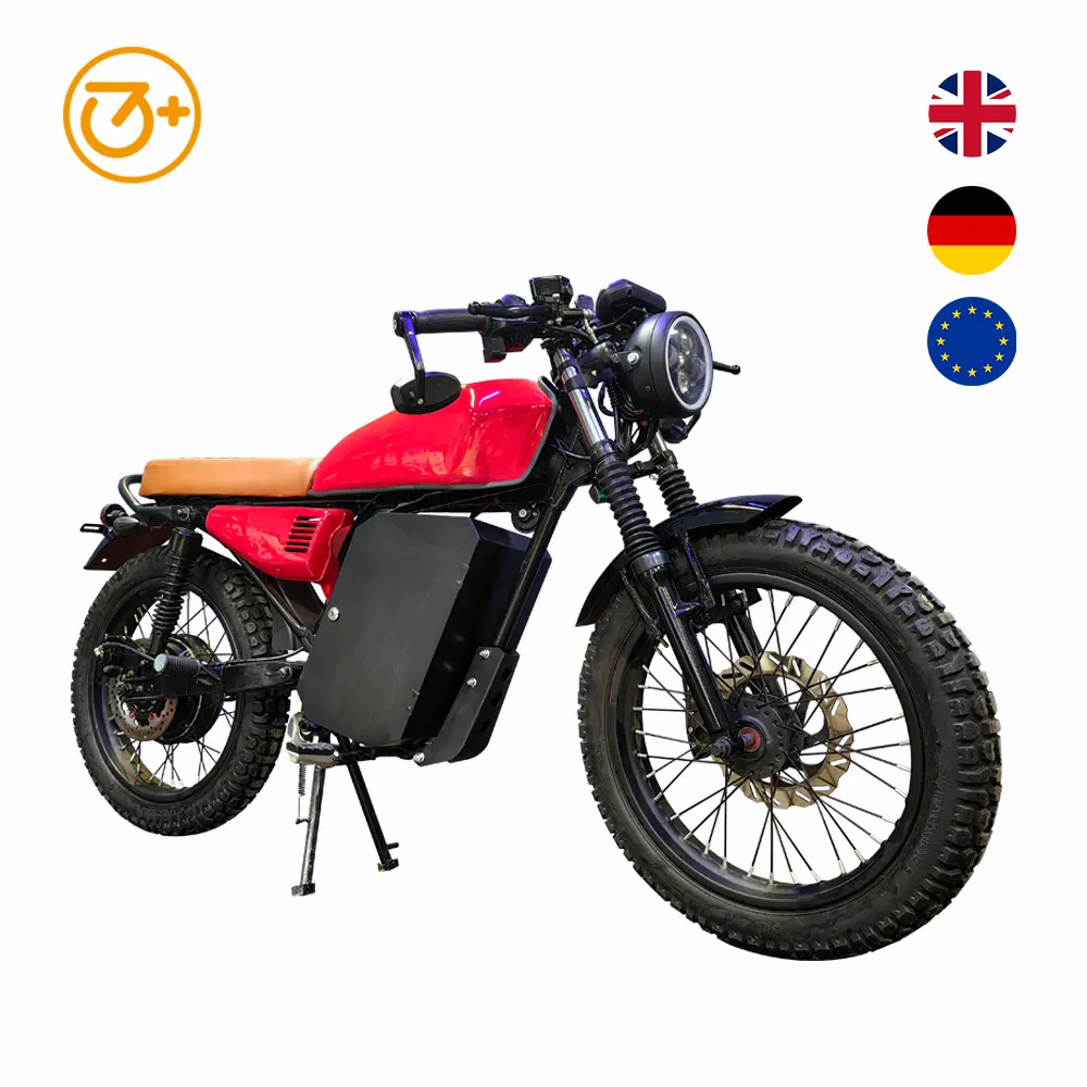 E Chopper Sepeda Motor Elektrik, Sepeda Motor Elektrik 2200W 72V 35AH