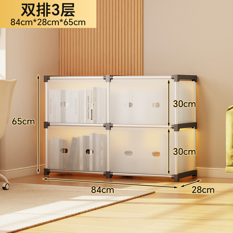Doble fila - 3 niveles - 4 celdas/compartimentos - 4 tubos de acero