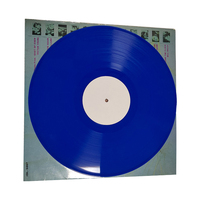 Disque vinyle bleu foncé de 7, 10, 12 pouces