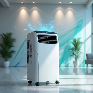 Olyair 4-in-1 xách tay AC điều hòa không khí 5000/7000/9000BTU với Fan Máy hút ẩm & hẹn giờ cho khách sạn - Product Image 1