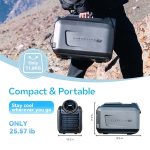 CYBERTAKE เครื่องปรับอากาศเคลื่อนที่ กำลังไฟต่ำ สำหรับตั้งแคมป์ ใช้ในบ้าน เครื่องมือฉุกเฉิน เครื่องปรับอากาศแบบพกพาสำหรับตั้งแคมป์กลางแจ้ง - Product Image 2
