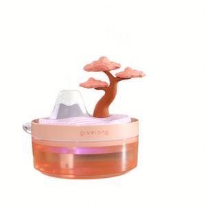 Humidificador de aire con diseño de paisaje de explosiones transfronterizas, simulación de plantas, juguetes para coche, máquina de juguete aromática, regalos de ambiente colorido - Product Image 6