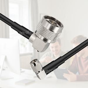 <span class=keywords><strong>Cable</strong></span> <span class=keywords><strong>Coaxial</strong></span> <span class=keywords><strong>RG58</strong></span> de 50 Ohmios con Conector SMA Macho a N Macho en Ángulo Recto de 90 Grados para Comunicación, Uso Industrial en Exteriores - Product Image 3