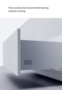 ตู้ลิ้นชักปิดนิ่ม3ตอนสไตล์โมเดิร์นเฟอร์นิเจอร์เรียบง่ายสำหรับห้องครัวห้องน้ำห้องรับประทานอาหารกลางแจ้งและห้องนอน - Product Image 5