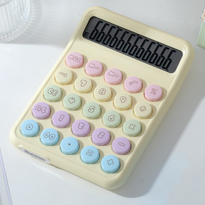 Nouvelle <span class=keywords><strong>calculatrice</strong></span> <span class=keywords><strong>financière</strong></span> de bureau multifonctionnelle en plastique à piles, colorée et élégante - Product Image 6