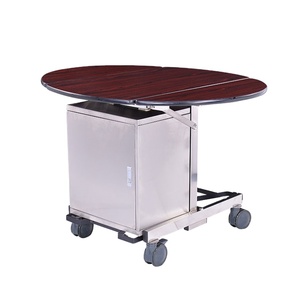 עגלת שירות מתקפלת מפוארת לחדרי מלון, נירוסטה, מחממת מזון, במבצע חם - Product Image 3