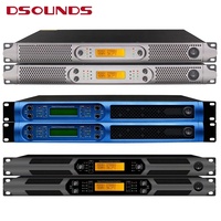 Amplificateur de puissance stéréo professionnel de classe D à 4 canaux, format 1U, 1200Wx4, pour DJ et enceintes Line Array