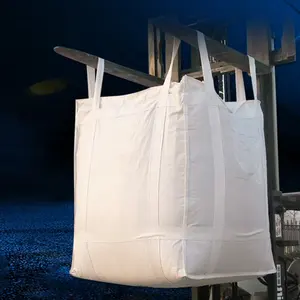 1000kg Fibc çanta büyük çanta çimento tahıl çakıl kum Jumbo toplu Pp süper torbalar kum torbası yüksek Uv direnci