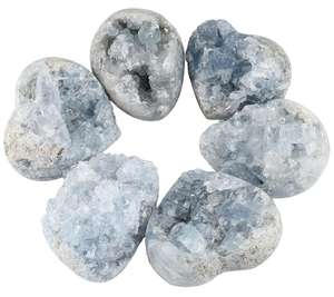 Steine Celestite Kyanite Cluster Aquamarin Rauer Roh kristall Hot Sale Natürlicher herzförmiger blauer Feng Shui Kristall Quarz punkt - Product Image 4