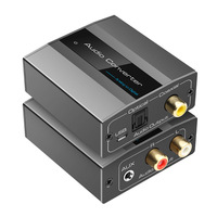 Çift Yönlü Analogdan Dijitale Ses Dönüştürücü, RCA/3,5 mm'den Optik SPDIF'ye, TV, PC, Amplifikatör için Dijitalden Analoga Adaptör