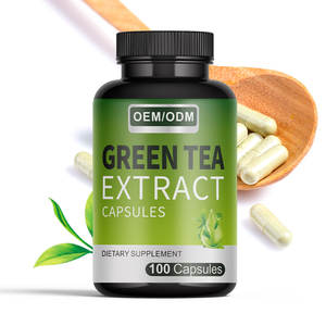 Cápsulas de extracto de té verde orgánico Suplemento natural Cápsulas para retrasar el envejecimiento y perder peso - Product Image 4