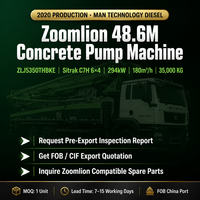 Bomba de Concreto Usada Zoomlion 49m China Sitrak 6x4, Repuestos para Bomba de Concreto Zoomlion Listos para Envío ZLJ5350THBKE 35000kg