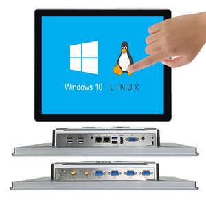 LIMYEE 12.1 17 인치 알루미늄 산업용 모든 PC 팬리스 패널 PC J1900 J4125 i3 i5 i7 <span class=keywords><strong>CPU</strong></span> 터치 스크린 산업용 PC - Product Image 1