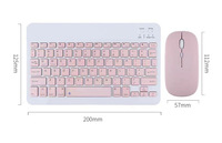 Keyboard Ultra Tipis RGB Backlit Nirkabel BT Khusus untuk iPad Tablet, Portabel, Antarmuka USB Type-C, Dapat Diisi Ulang, Plastik, Baru