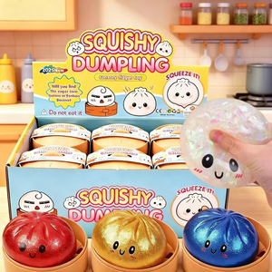 Balle anti-stress souple à rebond lent en forme de boulette, jouet de simulation pour la décompression, ornement de bureau et de maison, cadeau d'anniversaire pour enfants et adultes - Product Image 1