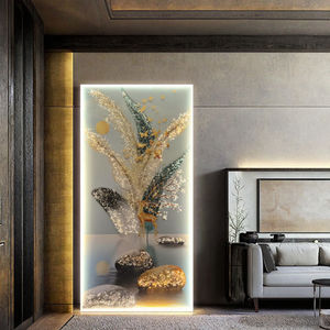 Set di Tre Dipinti in Cristallo e Porcellana con Motivo di <span class=keywords><strong>Cervo</strong></span>, Arte Moderna di Lusso per Soggiorno, Decorazione Casa, Supporto in Tela, Vendita all'Ingrosso - Product Image 3