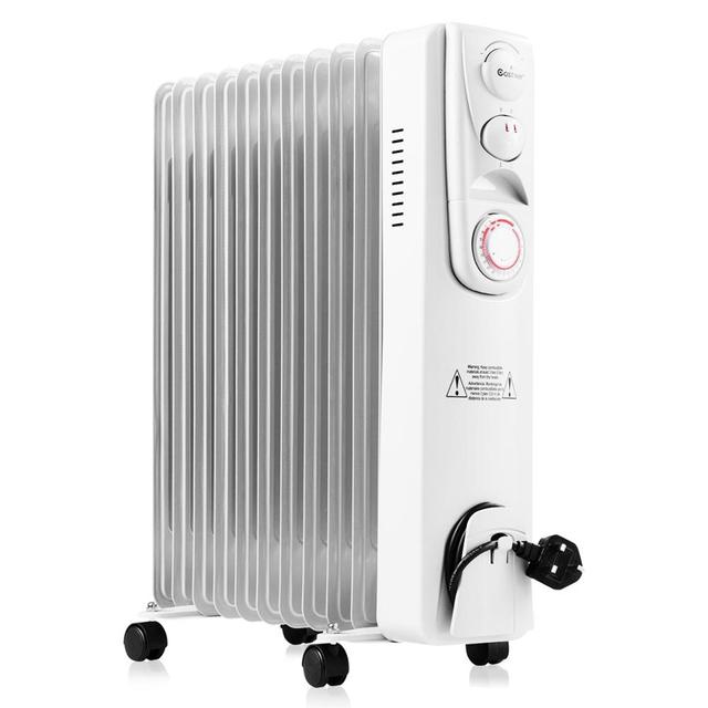China Ningbo Supplier Portable Room 2500W 3 Heating Electric Oil-filled Radiator