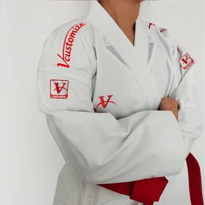 <span class=keywords><strong>Kimono</strong></span> de karaté de style traditionnel pour <span class=keywords><strong>Kata</strong></span> et Kumite, coutures robustes, extensible, respirant, en toile 100% coton, poids lourd - Product Image 1