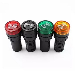 Chất Lượng Cao AD16-22SM 12V 24V 110V 220V 380V 22Mm Đèn Flash Tín Hiệu Ánh Sáng Màu Đỏ LED Hoạt Động Buzzer Tiếng bíp Chỉ Số Báo Động - Product Image 2