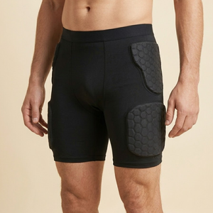 Shorts de football pour adultes avec 5 protections en nid d'abeille, équipement de sécurité anti-humidité pour sports extrêmes - Product Image 5