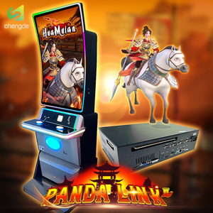 ราคาโรงงาน OEM บอร์ดเกมหยอดเหรียญ ตู้เกมแนวตั้ง 43 นิ้ว ตู้เกมอาร์เคด ลายสัญลักษณ์ Chance Panda Link 2 บอร์ดเกมฝึกทักษะ - Product Image 1