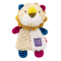 Jouets pour chiens en peluche personnalisés avec papier froissé et couineur, jouet à mâcher pour chiot en polaire Sherpa douce, jouet mignon pour animaux de compagnie, fabricant d'usine