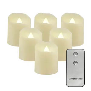 Outros luminárias de iluminação interna led, vela de ação de graças, decoração natalina, casamento, decoração de casa, bateria operada com controle remoto