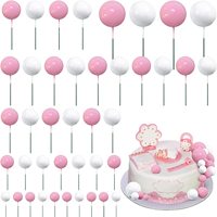 OEM Custom ize Farbe Kunststoff Cupcake Faux Pearl Balls Mini Ballon Cake Topper für Kuchen Dekoration