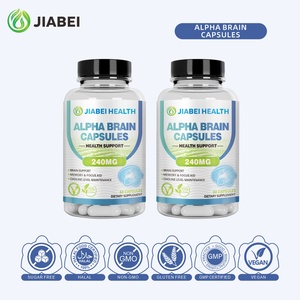 Maßgeschneiderte Nahrungsergänzungsmittel-Herstellung Alpha <span class=keywords><strong>Brain</strong></span> Kapseln für Erwachsene Kräuterextrakt Gehirngesundheit Nahrungsergänzungsmittel Großhandel Vitamine - Product Image 4