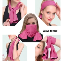Serviettes de sport rafraîchissantes en microfibre avec logo personnalisé, serviettes de refroidissement instantané pour le cou et les mains