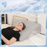 8-Zoll-Kühldreieck Lesebett kissen Abnehmbare Abdeckung Erhöhtes Körper kissen Rückens tütze Keil kissen zum Schlafen
