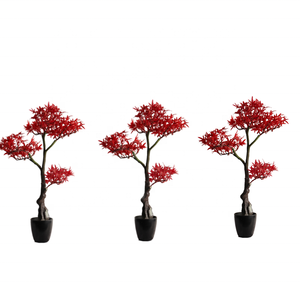 Pabrik Grosir Buatan Maple Tanaman Bonsai Pohon dengan <span class=keywords><strong>Pot</strong></span> untuk Dekorasi Rumah - Product Image 5