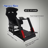 Siège de simulation RenixSim Logitech G25 G27 G29 G920 pour jeux de course de voiture et de camion sur PS4 et PS5, cockpit de conduite