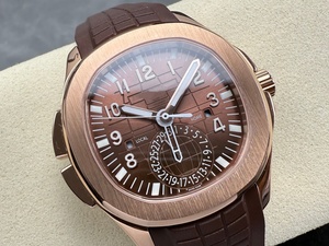 Montre mécanique de luxe, qualité supérieure, étanche, bracelet en caoutchouc, 40,8 mm, mouvement PPF 324, 5164, or rose, 123 g - Product Image 6